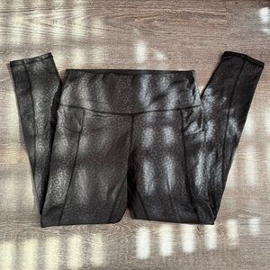 Sunzel black leopard pocket legging